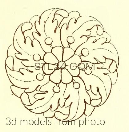 Розетки (ROSETTE_1367 -  | 3D model 3DSMAX / OBJ / STL) 3D модель для ЧПУ станка